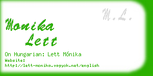 monika lett business card